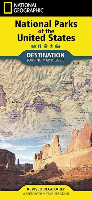 National Parks of the United States Map Destination series
