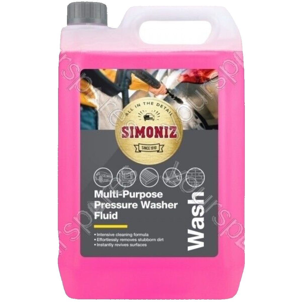 Simoniz Pressure Washer Fluid 5 Litres 5L - Penetrates Quickly - SAPP0174A