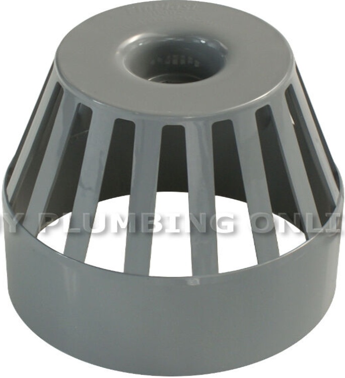 FloPlast 110mm Soil Vent Terminal Grey SP302