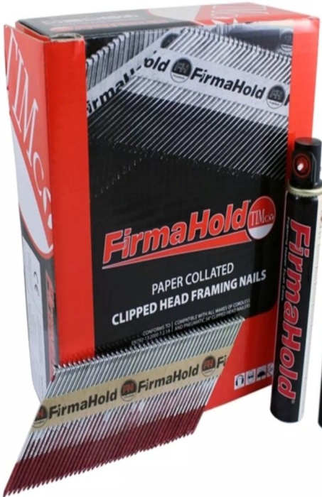 Firmahold HOT DIPPED Galv Nails 1st Fix  90mm Plain Shank & Fuel Cells 2,200