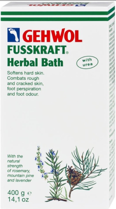 Gehwol Fusskraft Herbal Foot Bath Powder 400g- Cleansing & Deodorising - 2 Pack