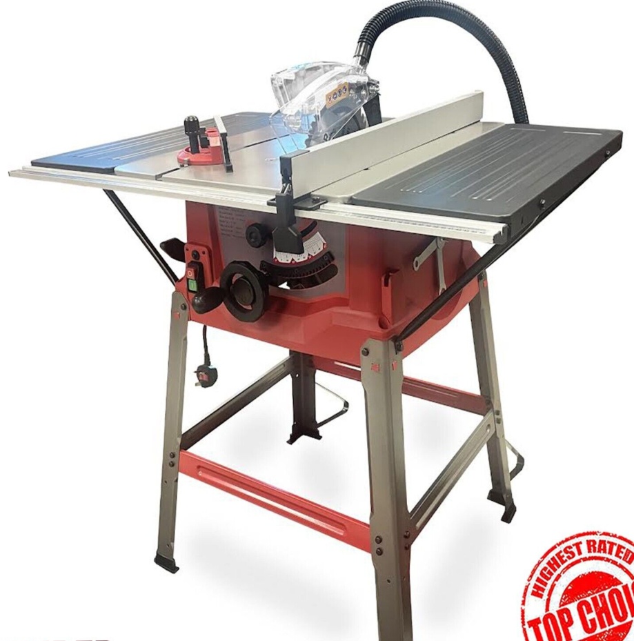 Lumberjack TS254SL 10in Table Saw 1800W Stand Extension Tables Rip Fence - Image 2