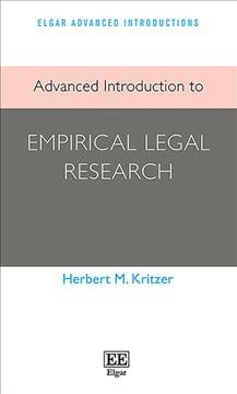 Advanced Introduction to Empirical Legal Research Kritzer Paperback Edward Elgar