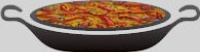 Verano Spanish Ceramics Enamelled Steel Paella Pan W/Handles - 38Cm, Black 238