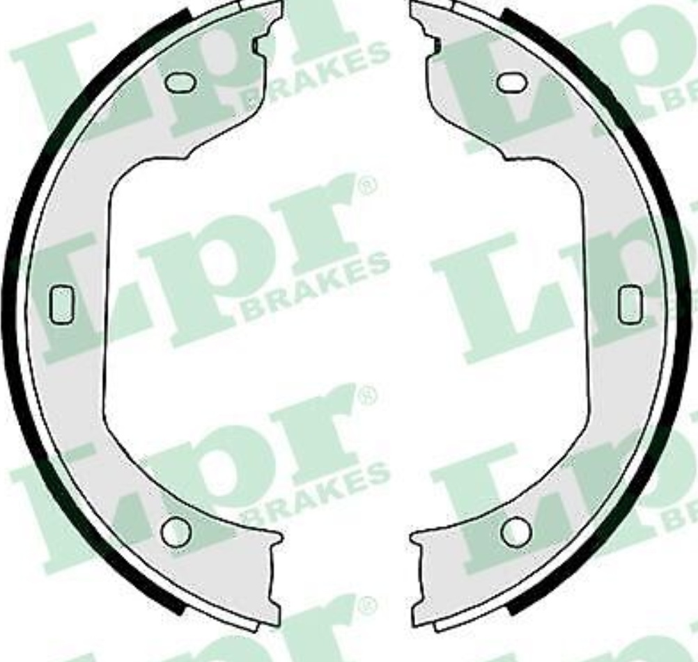 09110 LPR Brake Shoe Set, parking brake for ALPINA,BMW,ROLLS-ROYCE,VW