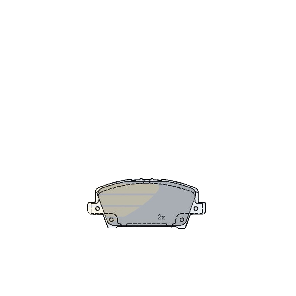 Front COMLINE CBP31586 Brake Pad Set, disc brake for HONDA