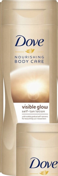Dove Visible Glow Self-Tan Lotion Nourishing Care For Medium-Dark Skin, 6x400ml