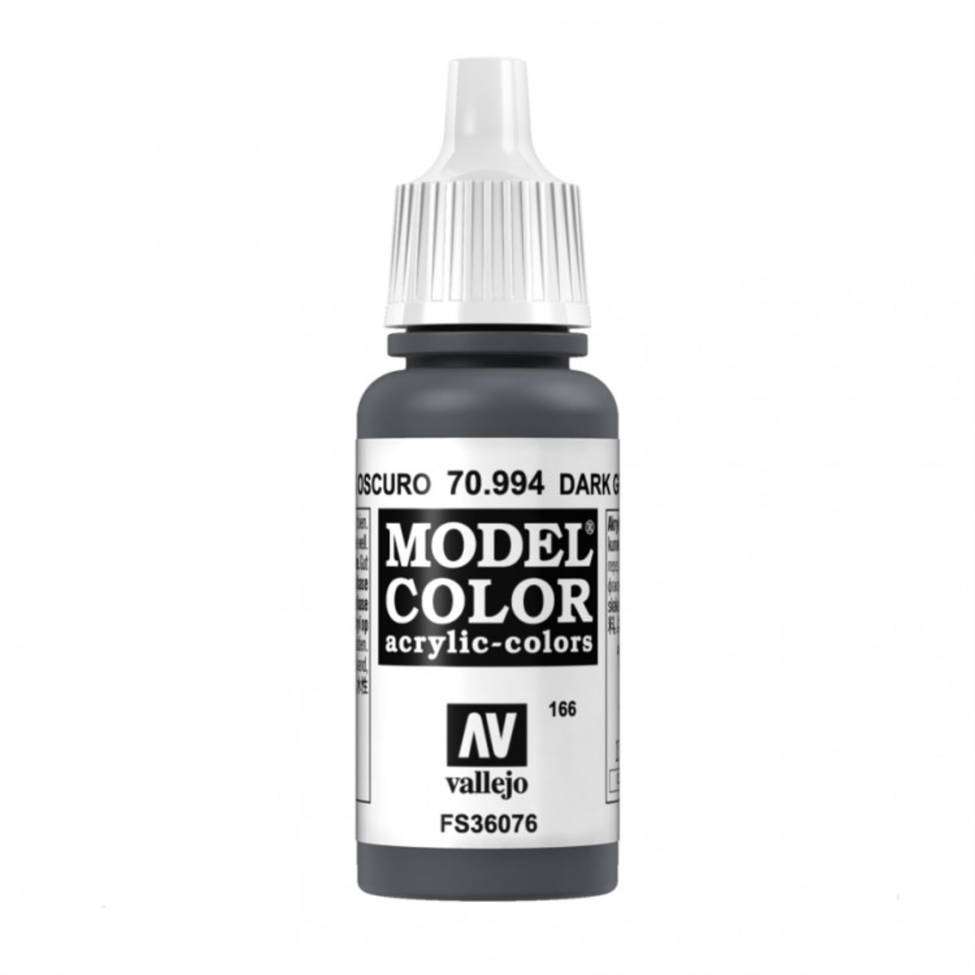 Vallejo 994 Model Colour Dark Grey 18ml Paint Dropper Bottle