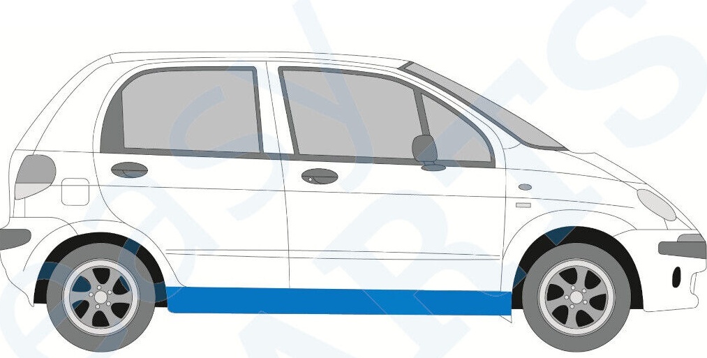 CHEVROLET MATIZ 1998-2005 FULL SILL REPAIR PANEL ROCKER PANEL / RIGHT RH