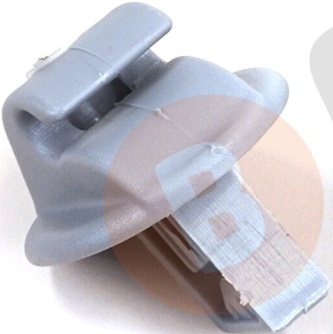 2X Sun Visor Clip Gray Color For Renault Megane Scenic Laguna Twingo Modus
