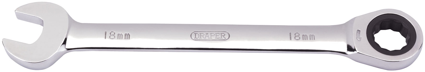 Draper 31015 Metric Ratcheting Combination Spanner 18mm