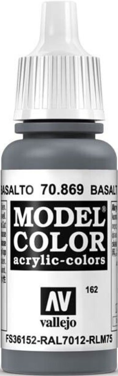 Vallejo 869 Model Colour Basalt Grey 18ml Paint Dropper Bottle