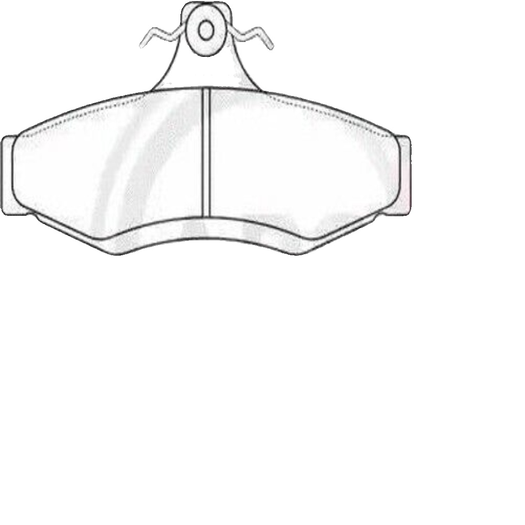 37054 A.B.S. Brake Pad Set, disc brake for CHEVROLET,DAEWOO,MITSUBISHI