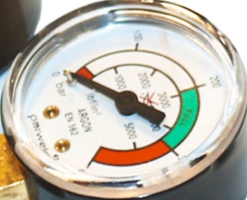 Parweld argon Co2 mix regulator single stage two gauge inert gas mig welding