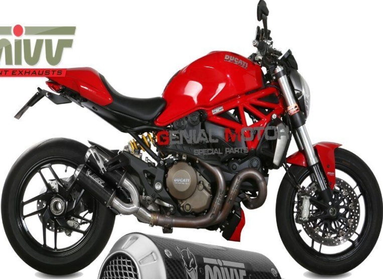 double échappement DUCATI MONSTER 1200 2016 MIVV Mk3 Carbone RC