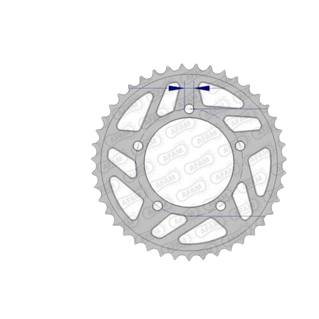 AFAM Aluminum Crown 36807-Step 525 For Motorcycle Parts Accessories