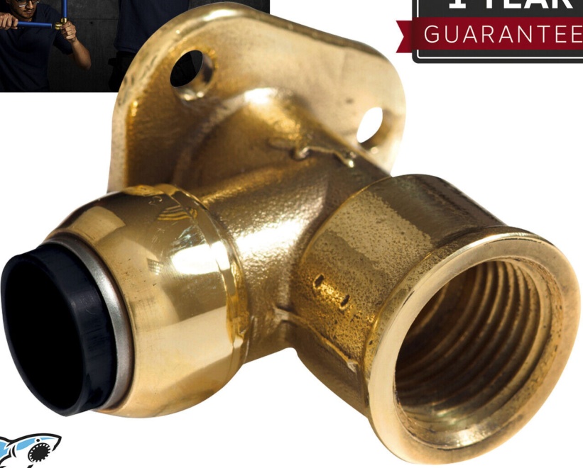 Sealey SBA15BWE SharkBite Brass Wingback Elbow 15mm x 1/2""BSP