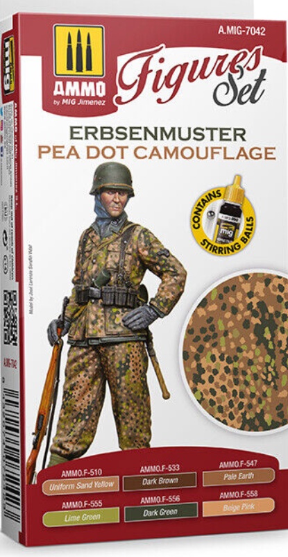 Ammo MIG 7042 - Pea Dot Camouflage Figures Set - New