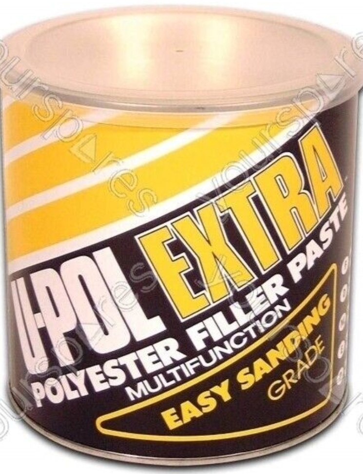 U-POL EXTRA Smooth Body Filler Light Grey Easy Sanding 2.1 Litres UPOLE/4 Upol
