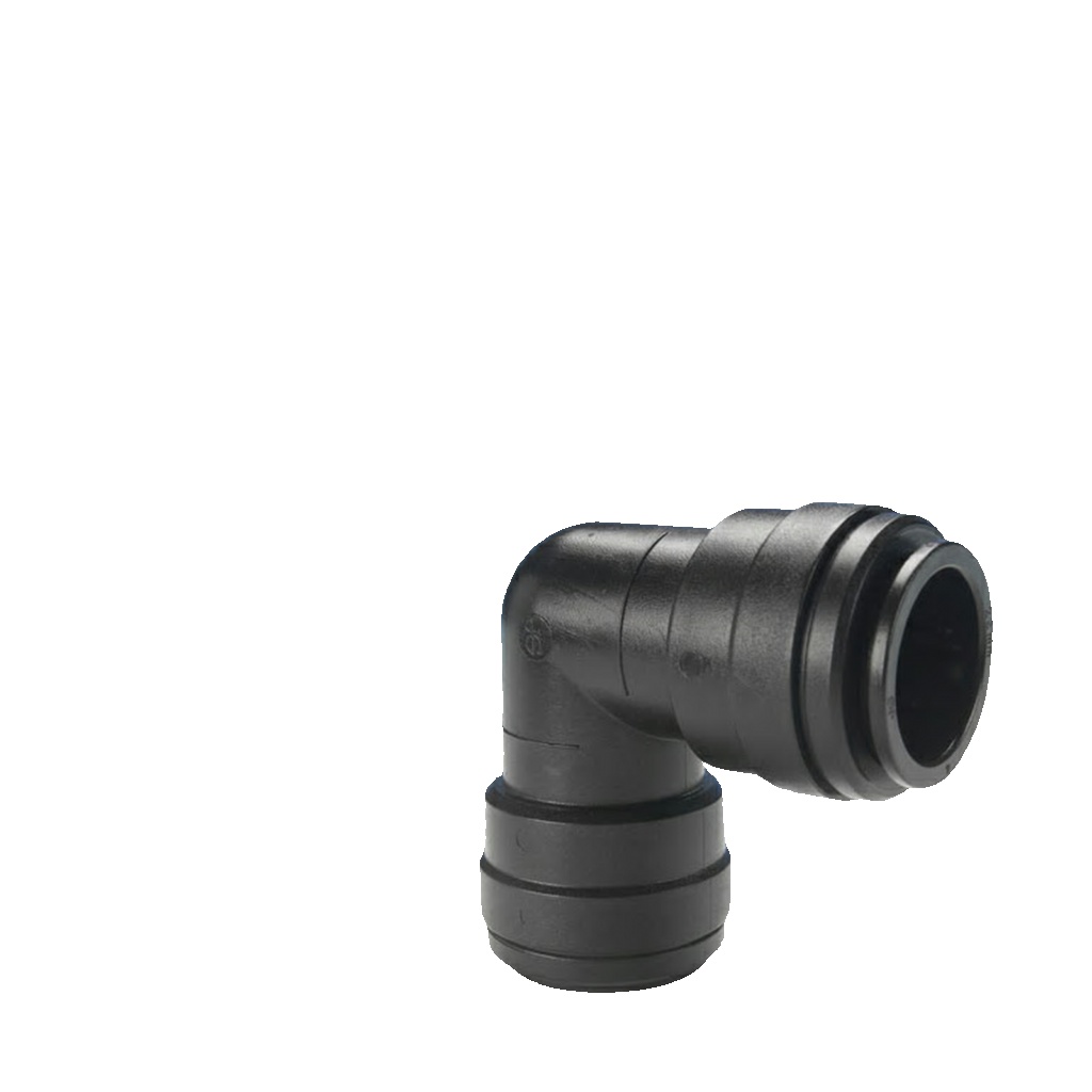John Guest - Equal Elbow -  2 x Push in connector for 15mm Nylon Pipe