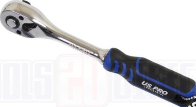 Us Pro Industrial 3/8" Dr 90T Ratchet With Straight Handle With Grip 4216 - Image 6