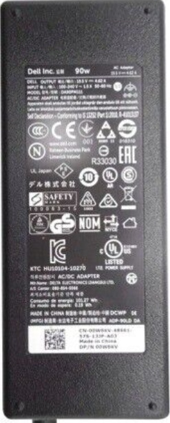 GENUINE DELL XPS 15 ADAPTER 90W 19.5V 4.62A 7.4MMX5.0MM BLOCK SHAPE
