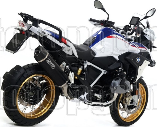 Exhaust Arrow Maxi Race tech AKN Alu Black Bmw R 1200 Gs 2013 > 2018