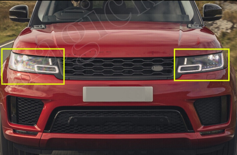 Left+Right Headlamp Headlight Lens For Range Rover Sport L494 2018-2022 Facelift