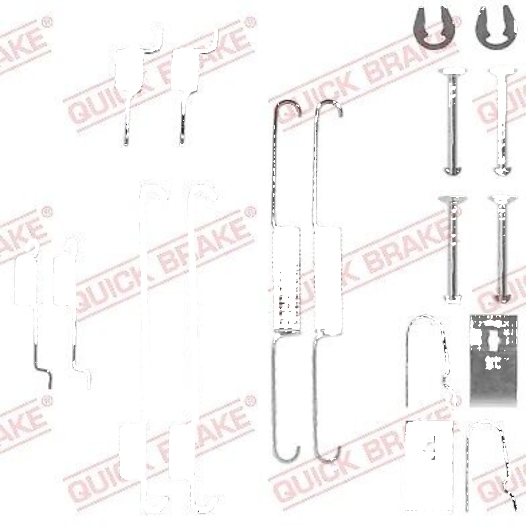 QUICK BRAKE 105-0815 Accessory Kit, brake shoes for DAIHATSU,ROVER,SUBARU,SUZUKI