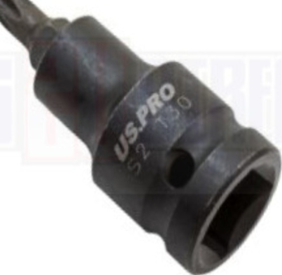 US PRO INDUSTRIAL 1/2"" DR Impact Torx Bit Socket T30 X 53MM 1697