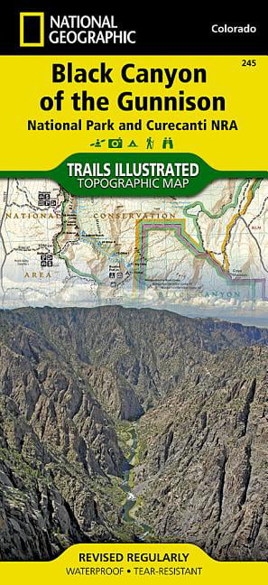Black Canyon of the Gunnison  Map   Trails illustrated national geographic
