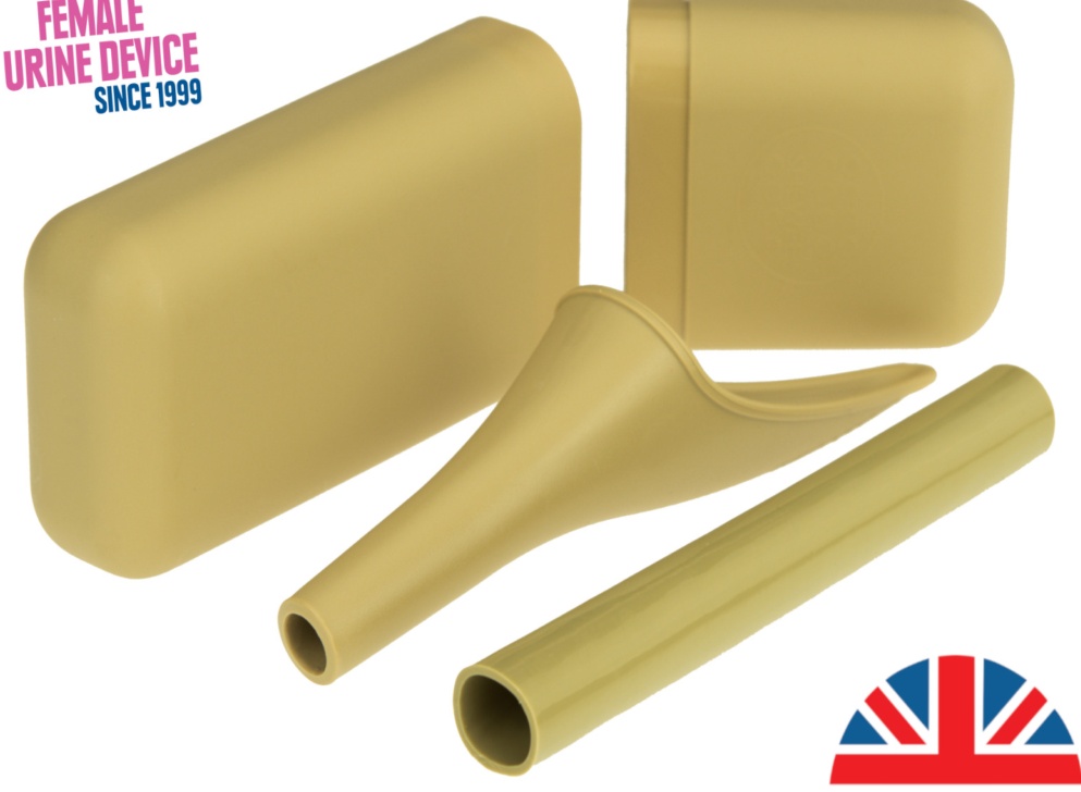 SHEWEE Extreme UK She Can Wee Pee Funnel Use for Travel Camping Festivals - Sand