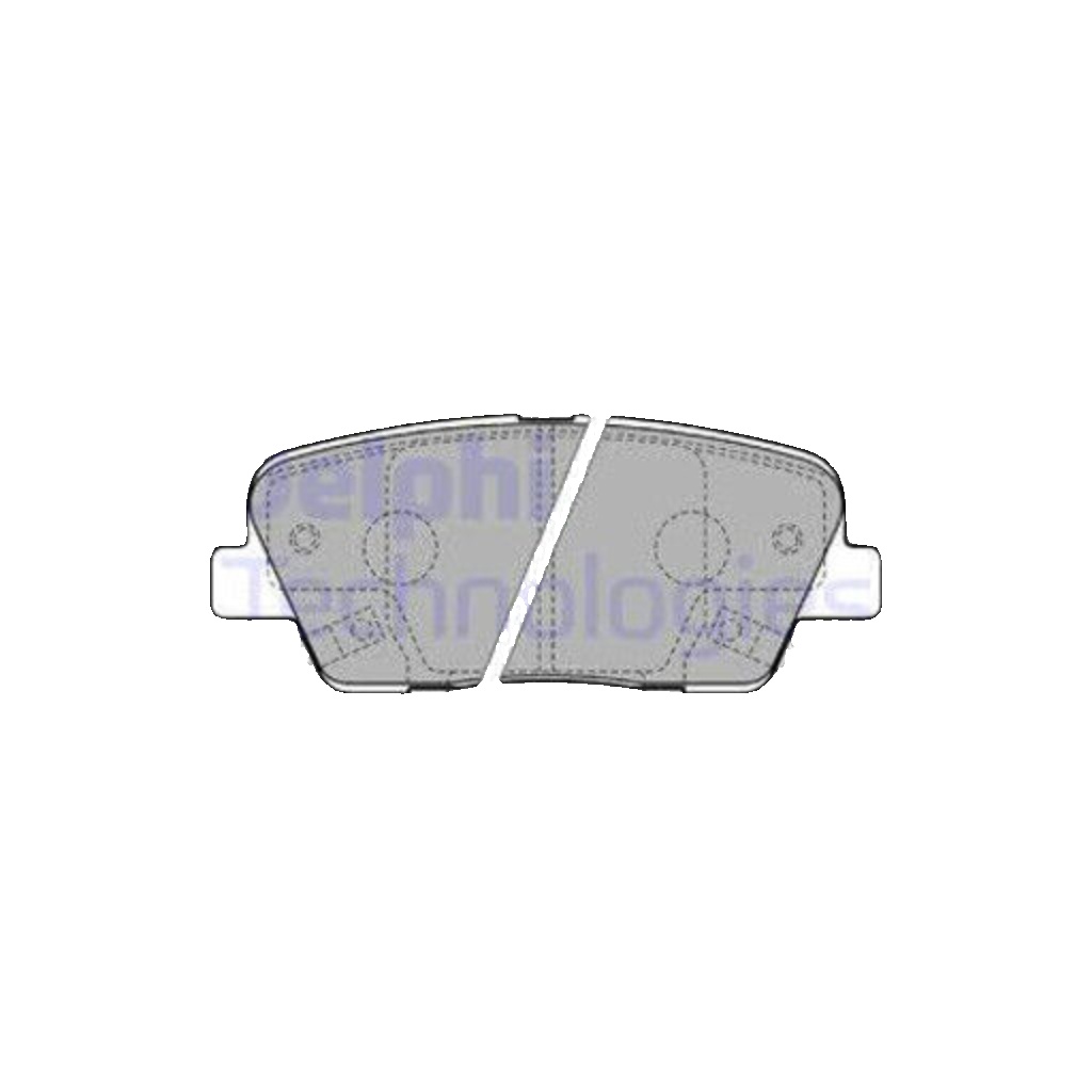 Genuine Delphi Rear Brake Pads - LP2202