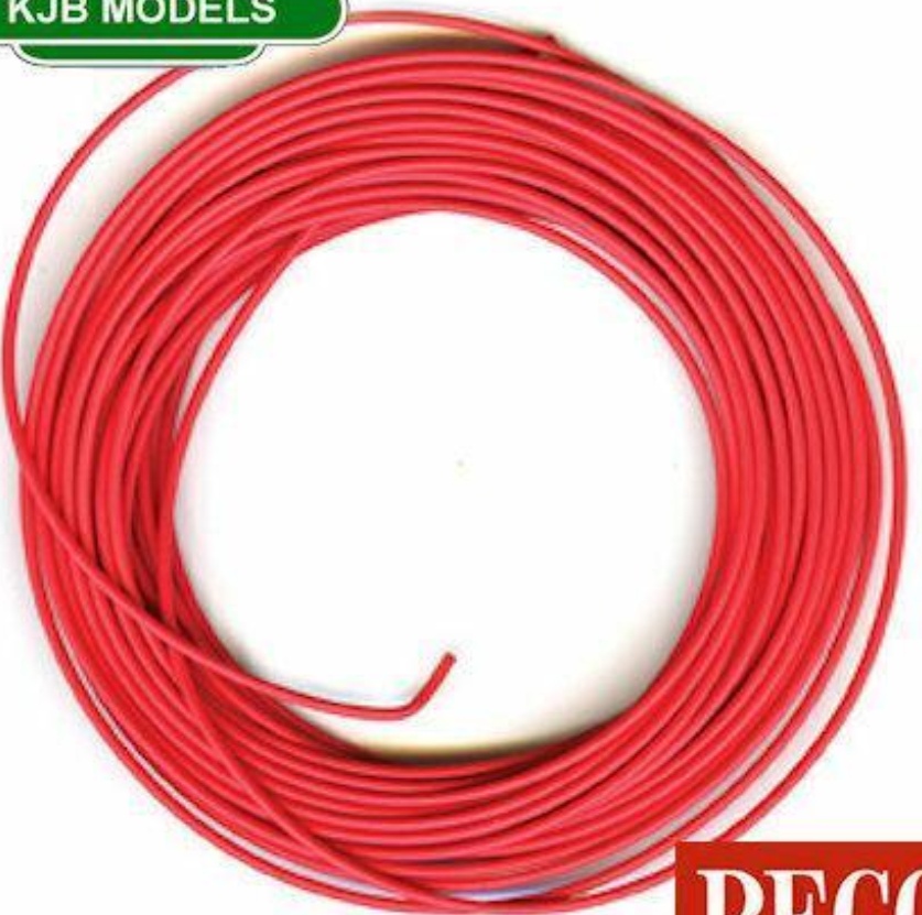 BNIB OO / N Gauge PECO PL-38R Electrical Wire, 3 amp, 16 strand 7M RED