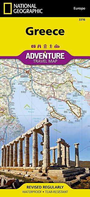 Greece Map National Geographic Adventure Map
