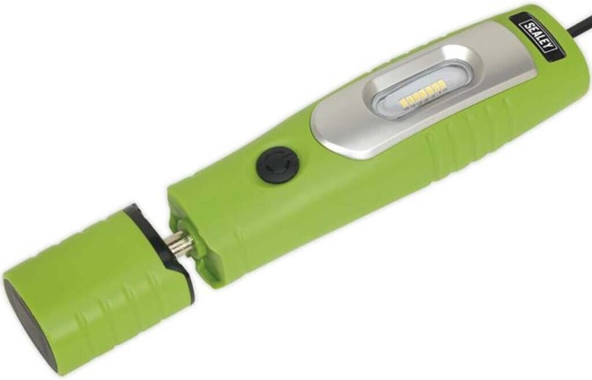 Sealey LED3602G Rechargeable 360° Inspection Lamp 4W & 3W SMD LED - Green