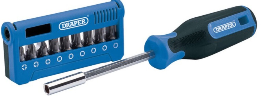 Draper Screwdriver & Bit Set 1/4 Inch Magnetic Holder - 19 Piece - Image 10