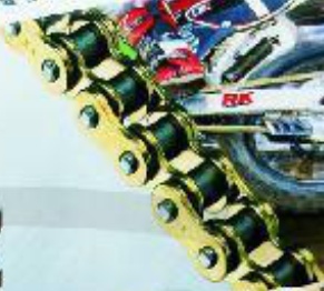 RK Chain for Yamaha XVS125 Drag Star 2000-2004 Pro-MX Gold