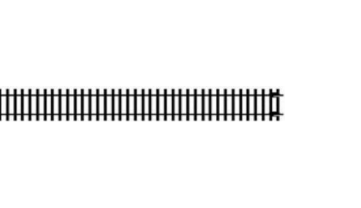 Hornby R601 Double Straight Track 335mm OO Gauge