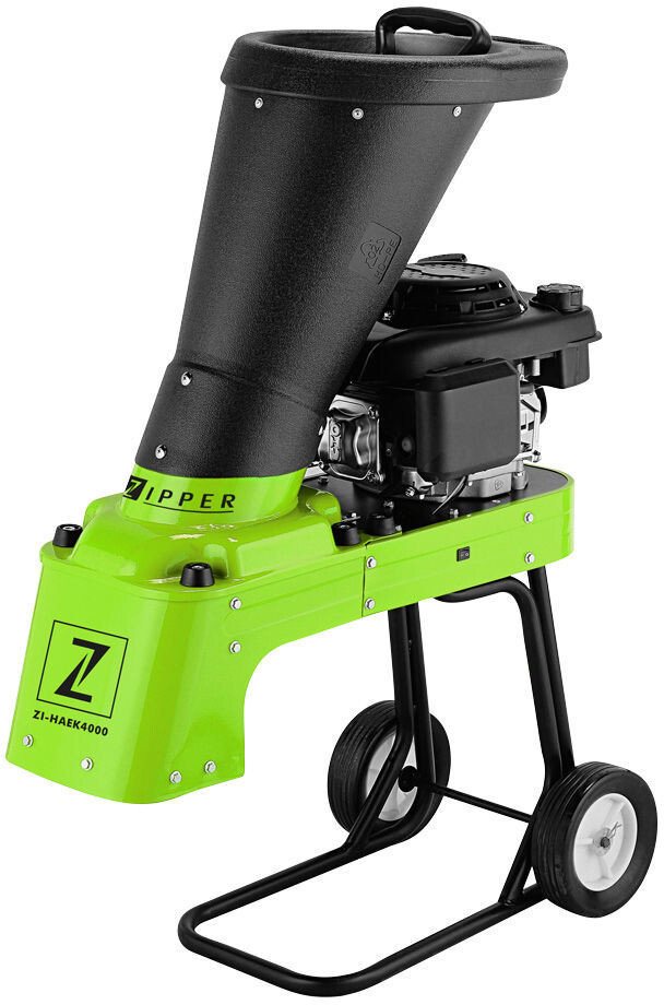 Zipper ZI-HAEK4000 Petrol Garden Shredder - 159cc 3.0 kW - 50mm Cutting Capacity - Black/Light Green - Image 2