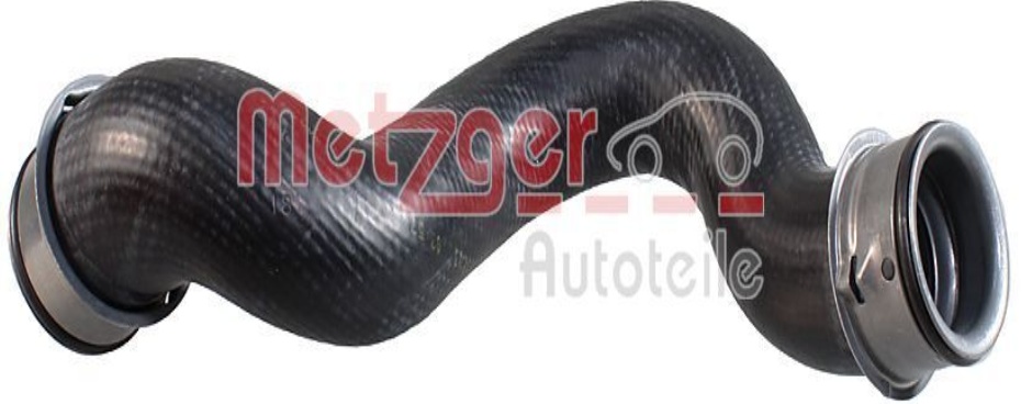 Cooling system hose Upper Right Rubber with fabric lining 2421587 METZGER