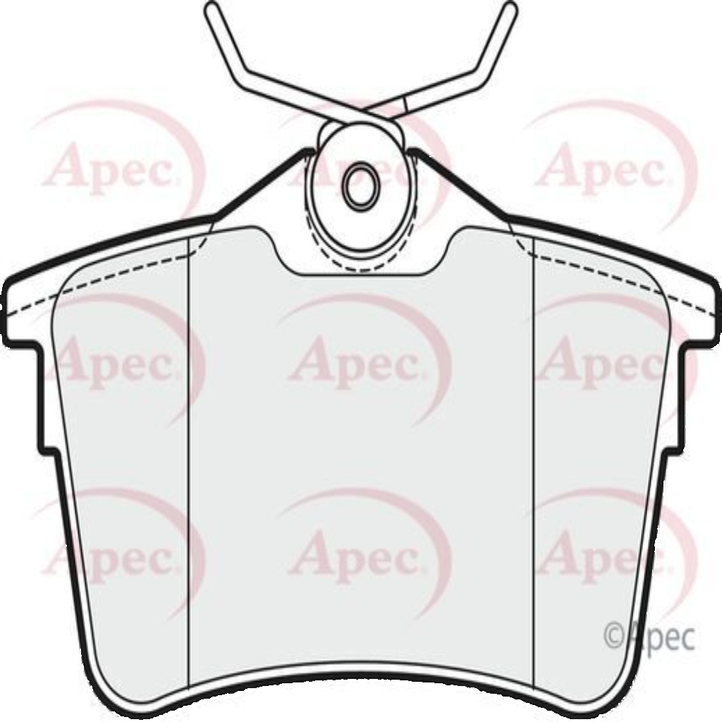 Brake Pads Set Rear Apec PAD1659 1668247580 425429 425414 425415