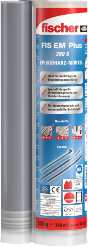 fischer FIS EM Plus 390 S Epoxidharzmörtel | Injektionsmörtel Verbundmörtel