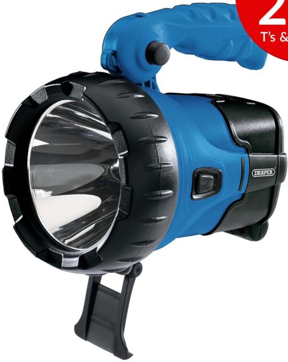 Draper 90091 LED Rechargeable Spotlight 10W 850 Lumens