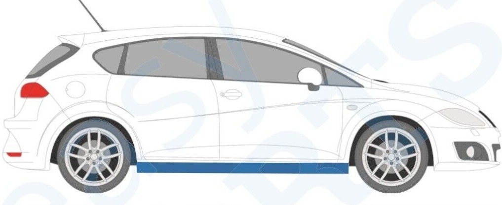 SEAT LEON 1P1 2005-2012 SILL REPAIR PANEL ROCKER PANEL / RIGHT = LEFT / PAIR