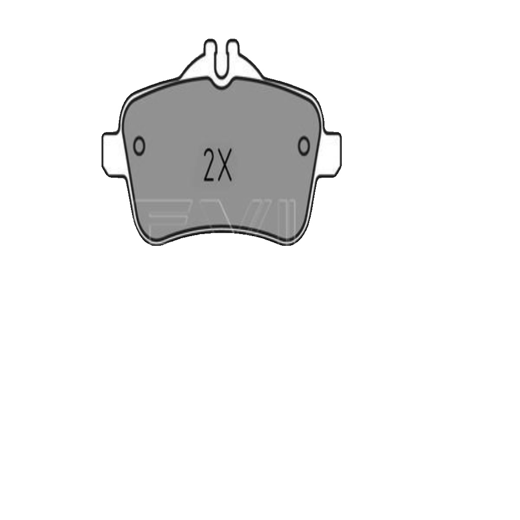 Rear MEYLE 025 252 1618 Brake Pad Set, disc brake for MERCEDES-BENZ