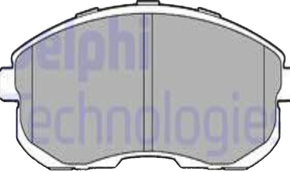 LP3245 DELPHI Brake Pad Set, disc brake for NISSAN,NISSAN (DFAC),RENAULT