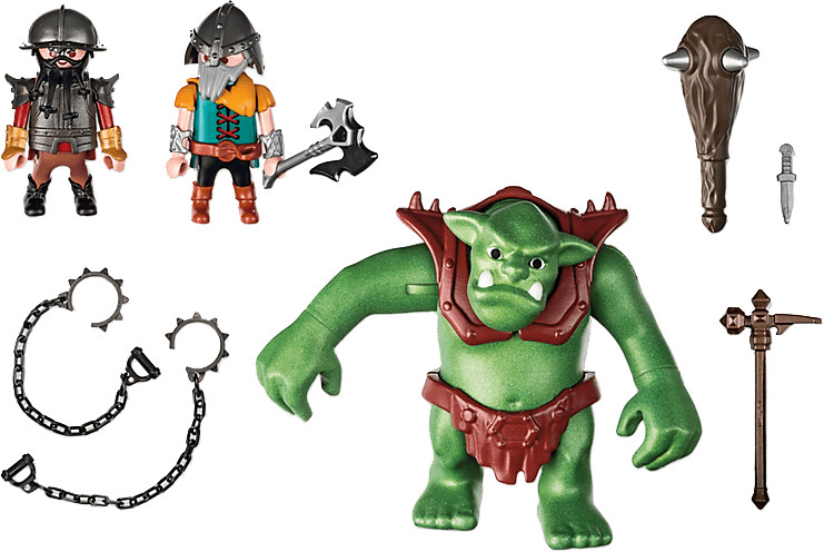 Playmobil Knights Riesentroll mit Zwergenkämpfer 6004 Neu & OVP Ritter Troll