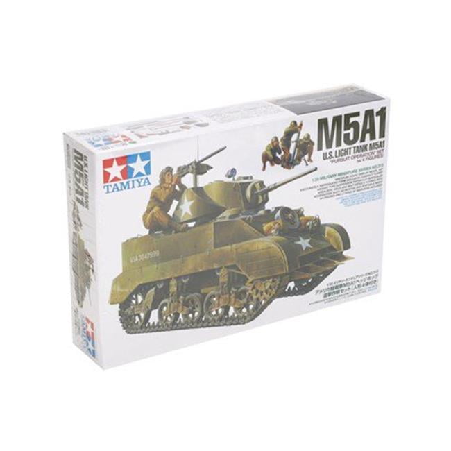 TAMIYA 35313 M5A1 with 4 Figures 1:35 Military Model Kit