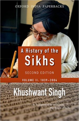 A History of the Sikhs (Second Edition)